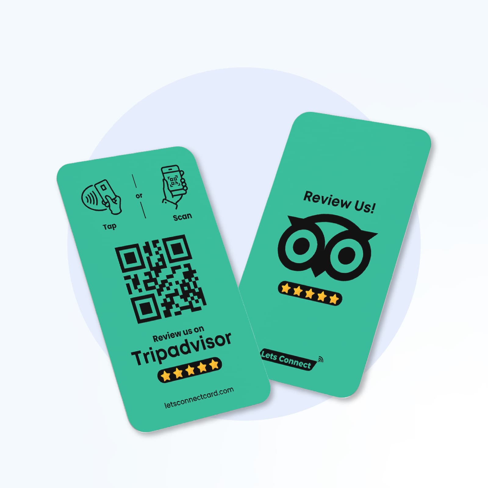 TripAdvisor tap-to-review NFC card
