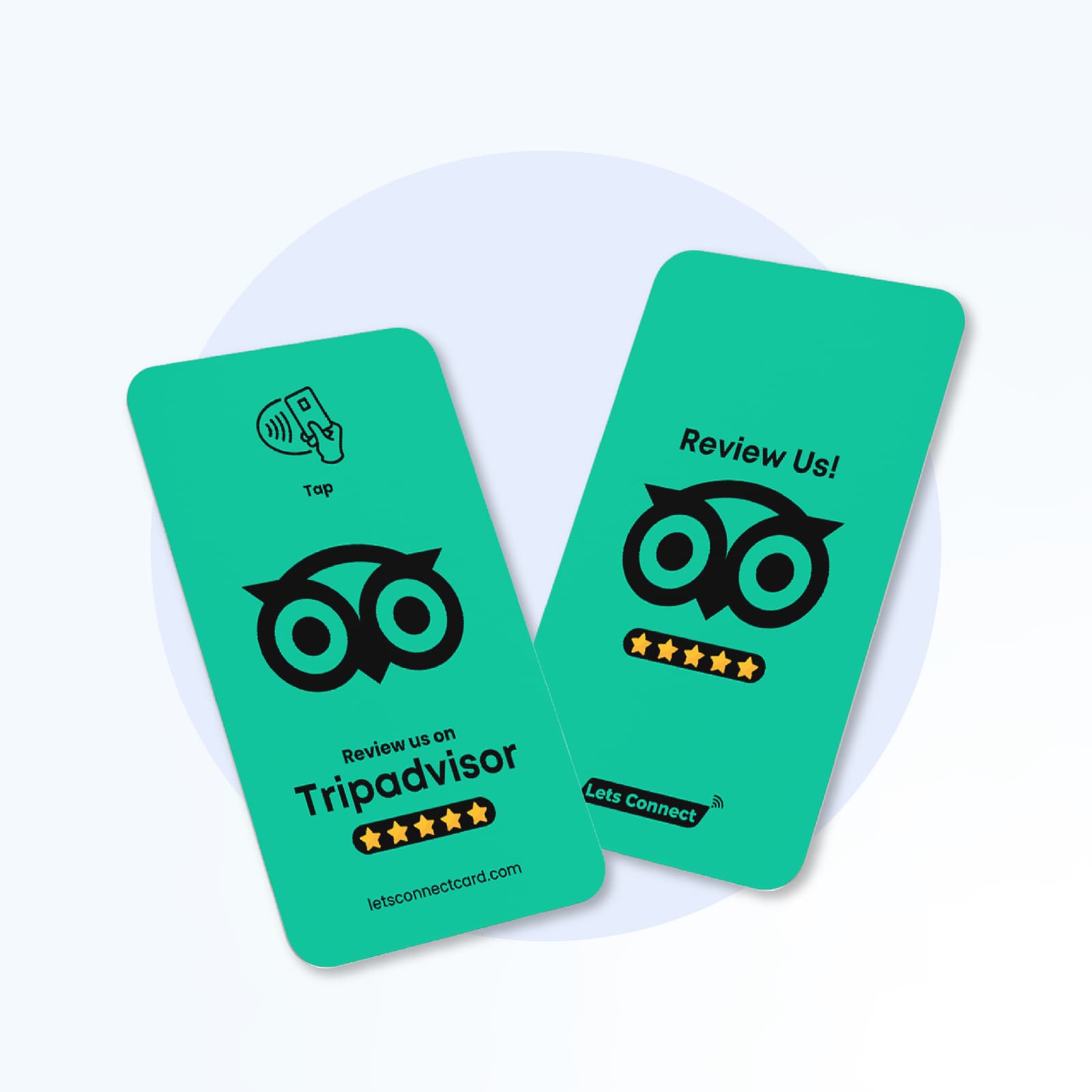 Minimal TripAdvisor Review NFC card